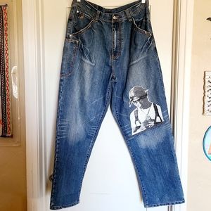 Makaveli Tupac Shakur Vintage 1990s Jeans
